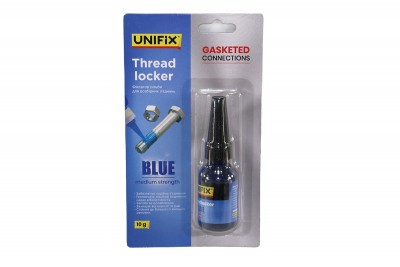 Фіксатор різьби для розбірних з'єднань синій 10г UNIFIX
